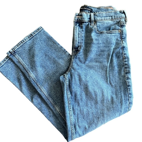 Vintage Calvin Klein Jeans Classic Five Pocket Size 12 Lighter Wash High Rise - Picture 1 of 16